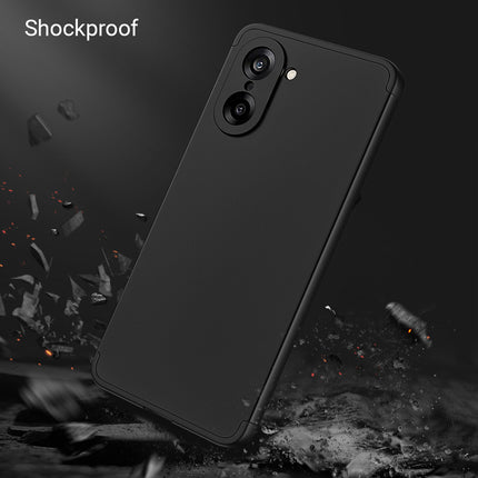 Kapa Double Dip Full 360 Protection Back Case Cover for OnePlus Nord CE 5 (Black)
