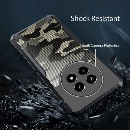 Kapa Bull Camouflage Back Cover for Realme 13 PRO / 13 PRO PLUS | [Military Grade Protection] Shock Proof Slim Hybrid Bumper Case (Black)
