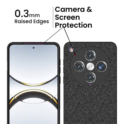 Kapa Soft Full Fabric Protective Back Case Cover for Oppo Find X8 Pro | Shockproof Slim Hard Anti Slip Back Case (Black) - Mobizang
