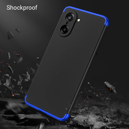 Kapa Double Dip Full 360 Protection Back Case Cover for OnePlus Nord CE 5 (Blue,Black)