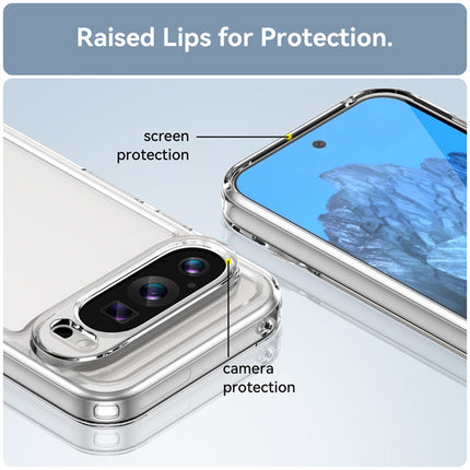 Kapa Unicorn Acrylic Clear Back Cover For Pixel 9 PRO | Slim Shockproof [Military Grade Protection] Hybrid Bumper Case (Clear Sides)