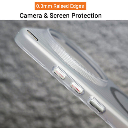 Kapa Wave Magnetic Frosted Grip Back Cover for Vivo X200 Ultra | [MagSafe Compatible] Wireless charging, Slim, Metal Buttons Matte Finish Back Case (White) - Mobizang