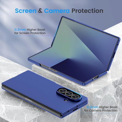 Kapa Ultra Thin Back Case for Samsung Galaxy Z Fold 7 | Full Body Protection Hard Back Cover, Blue