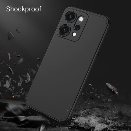 Kapa Double Dip Full 360 Protection Back Case Cover for Oppo Reno 14 Pro 5G (Black)