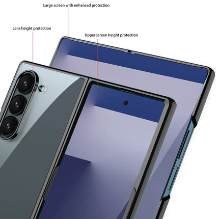 Kapa Phantom Ultra Thin Back Case for Samsung Galaxy Z Fold 7 |Electroplated Edges Full Body Protection Back Cover (Black)