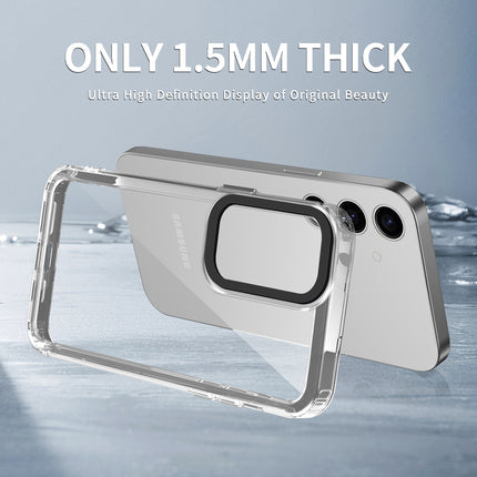 Kapa Warrior Acrylic Clear Back Cover For Samsung Galaxy A35 (5G) | Slim Shockproof [Military Grade Protection] Hybrid Bumper Case (Clear Sides)