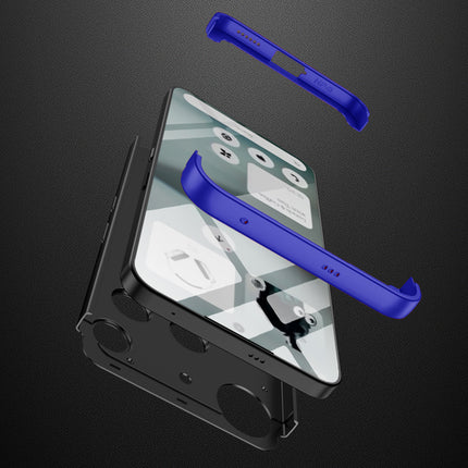 Kapa Double Dip Full 360 Protection Back Case Cover for Nothing Phone 3 5G (Blue,Black)