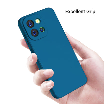Kapa Matte Protective Lens Flexible Back Cover for OnePlus 13S | Slim Silicone with Soft Lining Shockproof Full Body Bumper Case (Blue)