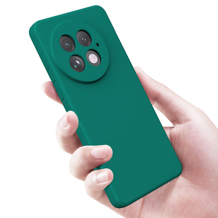 Kapa Matte Protective Lens Flexible Back Cover for OnePlus 13 | Slim Silicone with Soft Lining Shockproof Full Body Bumper Case (Green)
