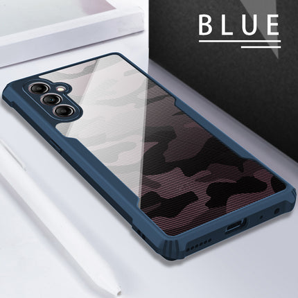 Kapa Beetle Camouflage Back Cover for Samsung Galaxy M55 / F55 | [Military Grade Protection] Shock Proof Slim Hybrid Bumper Case (Blue)