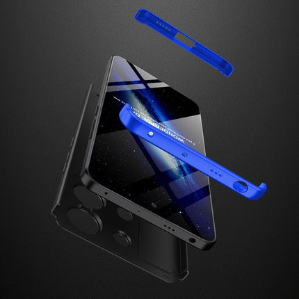 Kapa Double Dip Full 360 Protection Back Case Cover for Redmi Note 13 Pro (5G) (Blue,Black) - Mobizang