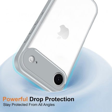 Kapa Hawkeye Clear Slim Tough Back Cover for Apple iPhone 17 Air | Camera Lens Protector Anti Yellow Shockproof Clear Hybrid Case Cover (Grey) - Mobizang