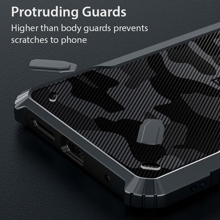 Kapa Bull Camouflage Back Cover for OnePlus Nord CE 4 | [Military Grade Protection] Shock Proof Slim Hybrid Bumper Case (Black)