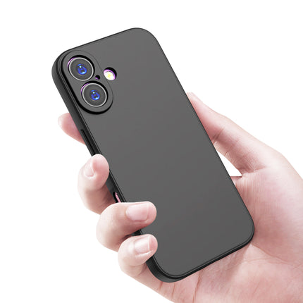 Kapa Matte Protective Lens Flexible Back Cover for Apple iPhone 17 | Slim Silicone with Soft Lining Shockproof Full Body Bumper Case (Black)