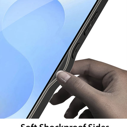Kapa Ultra Thin Leather & Magsafe Back Case for Samsung Galaxy S25 | with Wireless Charging Support Ring Full Body Protection Back Cover (Black)