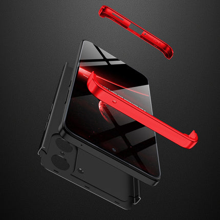 Kapa Double Dip Full 360 Protection Back Case Cover for OnePlus Nord CE 5 (Red,Black)