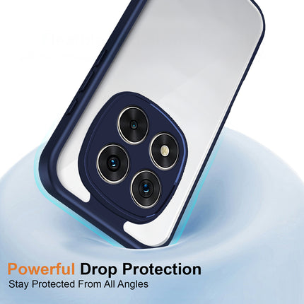 Kapa Hawkeye Clear Slim Tough Back Cover for Redmi Note 15 5G | Camera Lens Protector Anti Yellow Shockproof Clear Hybrid Case Cover (Blue)