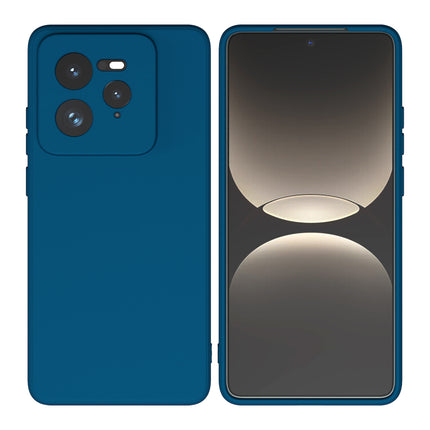 Kapa Matte Protective Lens Flexible Back Cover for Realme GT 7 PRO | Slim Silicone with Soft Lining Shockproof Full Body Bumper Case (Blue)