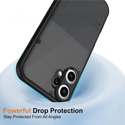 Kapa Smoked Hawkeye Matte Slim Tough Back Cover for CMF Phone 2 Pro | Camera Lens Protector Anti Yellow Shockproof Matte Hybrid Case Cover (Smoked Black)