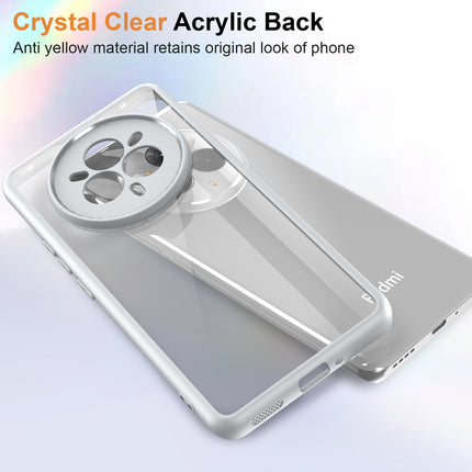 Kapa Hawkeye Clear Back Cover for Realme 14 Pro 5G | Camera Lens Protector Shockproof Slim Clear Case Cover (Grey Sides) - Mobizang