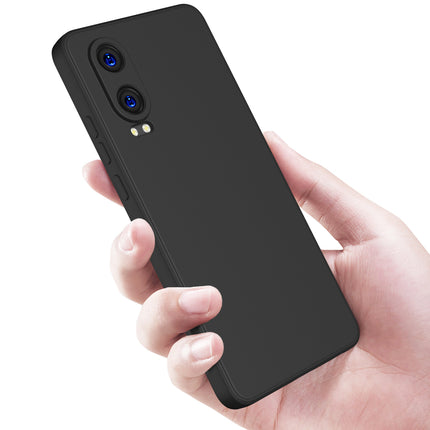 Kapa Matte Protective Lens Flexible Back Cover for OnePlus Nord CE 4 Lite | Slim Silicone with Soft Lining Shockproof Full Body Bumper Case (Black) - Mobizang