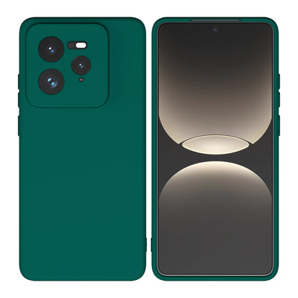 Kapa Matte Protective Lens Flexible Back Cover for Realme GT 7 PRO | Slim Silicone with Soft Lining Shockproof Full Body Bumper Case (Green)