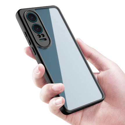 Kapa Hawkeye Clear Back Cover for OnePlus Nord CE 4 Lite | Camera Lens Protector Shockproof Slim Clear Case Cover (Black)