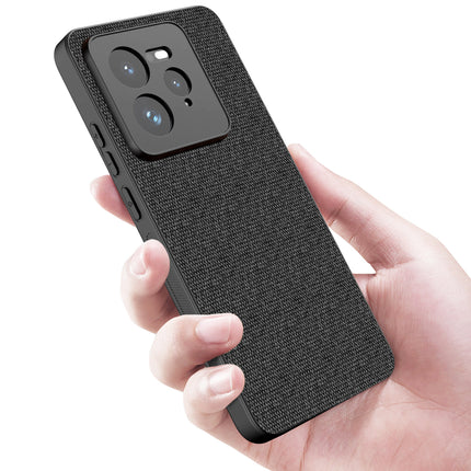 Kapa Soft Full Fabric Protective Back Case Cover for Realme GT 7 PRO | Shockproof Slim Hard Anti Slip Back Case (Black)