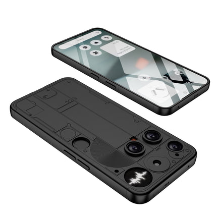 Kapa Double Dip Full 360 Protection Back Case Cover for Nothing Phone 3 5G (Black) - Mobizang