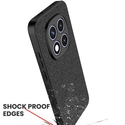 Kapa Soft Full Fabric Protective Back Case Cover for Redmi Note 15 Pro 5G | Shockproof Slim Hard Anti Slip Back Case (Black)