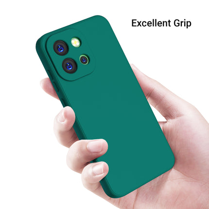 Kapa Matte Protective Lens Flexible Back Cover for OnePlus 13S | Slim Silicone with Soft Lining Shockproof Full Body Bumper Case (Green)