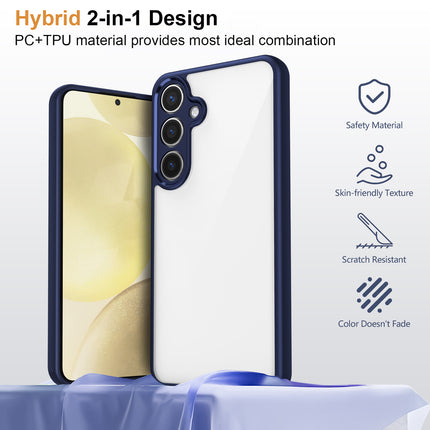 Kapa Hawkeye Clear Back Cover for Samsung Galaxy A56 | Camera Lens Protector Shockproof Slim Clear Case Cover (Blue Sides)