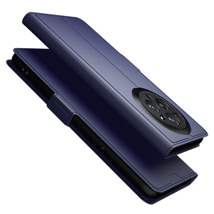 Kapa Noble Slim Magnetic Leather Flip Case Cover for Realme 14 Pro+ (Plus) 5G | Card Holder Stand Flip Wallet Case (Blue)
