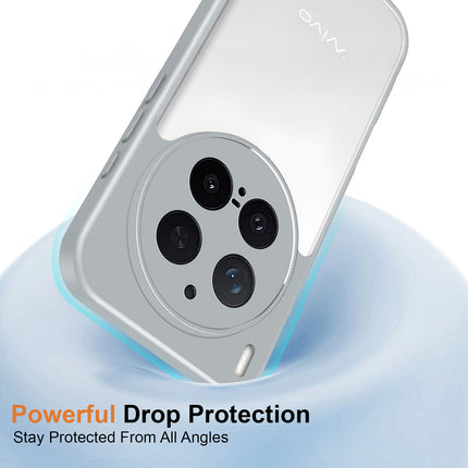 Kapa Hawkeye Clear Slim Tough Back Cover for Vivo X300 Pro 5G | Camera Lens Protector Anti Yellow Shockproof Clear Hybrid Case Cover (Grey)