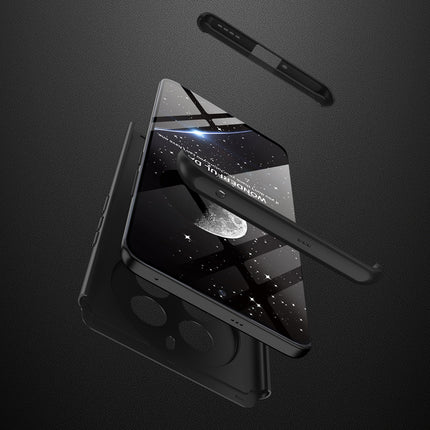 Kapa Double Dip Full 360 Protection Back Case Cover for Realme 12 Pro / 12 Pro Plus (Black)