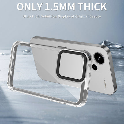 Kapa Warrior Acrylic Clear Back Cover For Redmi Note 13 PRO PLUS | Slim Shockproof [Military Grade Protection] Hybrid Bumper Case (Clear Sides) - Mobizang