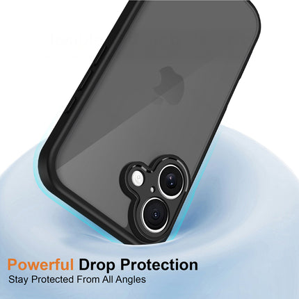 Kapa Smoked Hawkeye Matte Slim Tough Back Cover for Apple iPhone 17 | Camera Lens Protector Anti Yellow Shockproof Matte Hybrid Case Cover (Smoked Black)