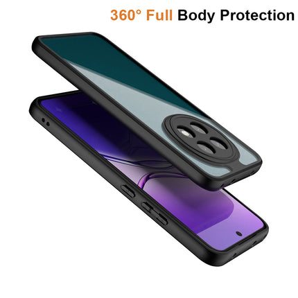 Kapa Hawkeye Clear Back Cover for Oppo F29 PRO | Camera Lens Protector Shockproof Slim Clear Case Cover (Black Sides)
