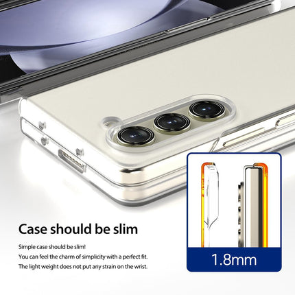 Kapa Shockproof Protective Band Back Cover for Z Fold 6 | Wrist Strap Case Full Body Case (Clear)