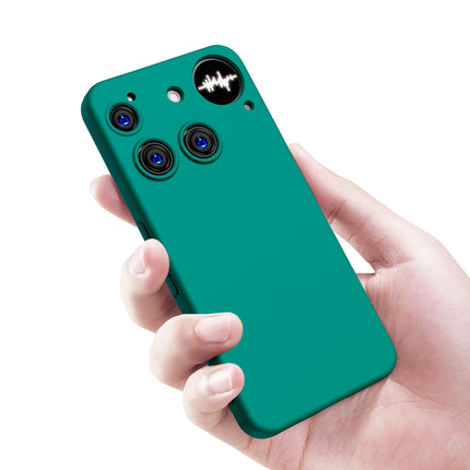 Kapa Matte Protective Lens Flexible Back Cover for Nothing Phone 3 5G | Slim Silicone with Soft Lining Shockproof Full Body Bumper Case (Green)