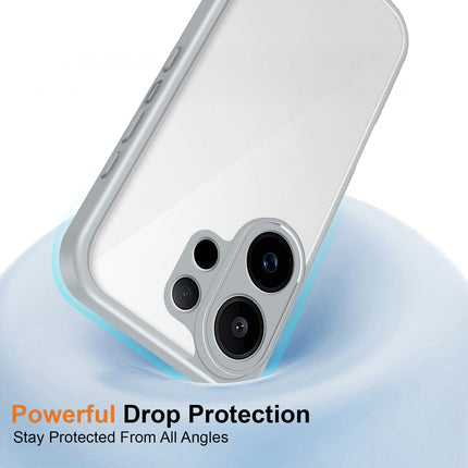 Kapa Hawkeye Clear Slim Tough Back Cover for Vivo V60 / V60e / Vivo T4 Pro 5G | Camera Lens Protector Anti Yellow Shockproof Clear Hybrid Case Cover (Grey Sides)