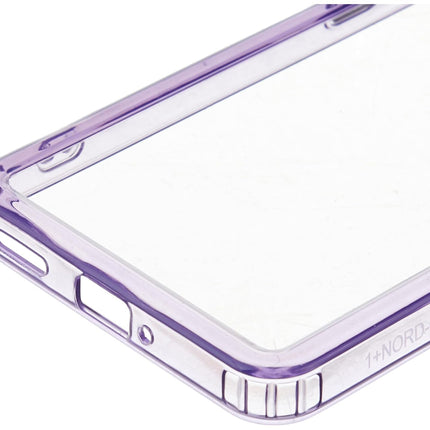 Kapa Warrior Acrylic Clear Back Cover For OnePlus Nord CE 5 | Slim Shockproof [Military Grade Protection] Hybrid Bumper Case (Purple Sides)