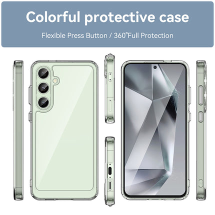 Kapa Unicorn Acrylic Clear Back Cover For Samsung Galaxy S24 FE | Slim Shockproof [Military Grade Protection] Hybrid Bumper Case (Clear Sides)