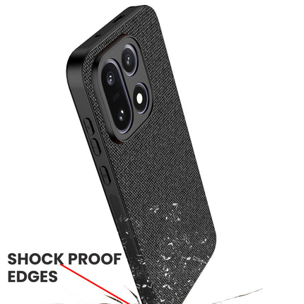 Kapa Soft Full Fabric Protective Back Case Cover for OnePlus 15 | Shockproof Slim Hard Anti Slip Back Case (Black)
