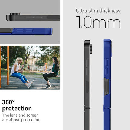 Kapa Ultra Thin Back Case for Samsung Galaxy Flip7 / Z Flip 7 | Full Body Protection Hard Back Cover (Blue)