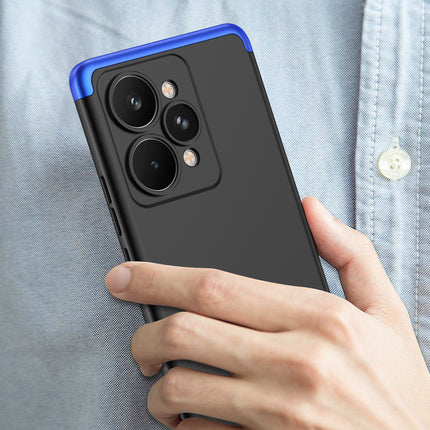 Kapa Double Dip Full 360 Protection Back Case Cover for Realme 15 Pro 5G (Blue,Black)