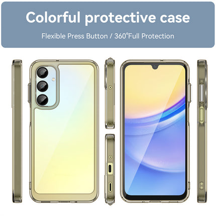 Kapa Unicorn Acrylic Clear Back Cover For Samsung Galaxy A16 | Slim Shockproof [Military Grade Protection] Hybrid Bumper Case (Grey Sides)