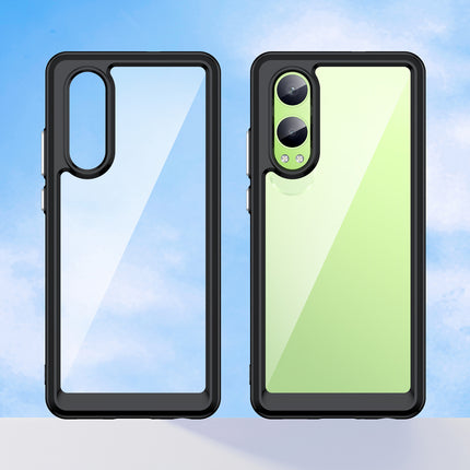 Kapa Unicorn Acrylic Clear Back Cover For OnePlus Nord CE 4 Lite | Slim Shockproof [Military Grade Protection] Hybrid Bumper Case (Black Sides)