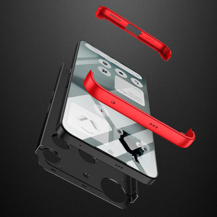 Kapa Double Dip Full 360 Protection Back Case Cover for Nothing Phone 3 5G (Red,Black)
