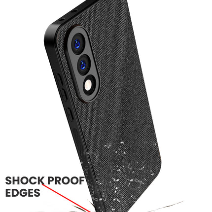 Kapa Soft Full Fabric Protective Back Case Cover for OnePlus Nord 5 | Shockproof Slim Hard Anti Slip Back Case (Black)